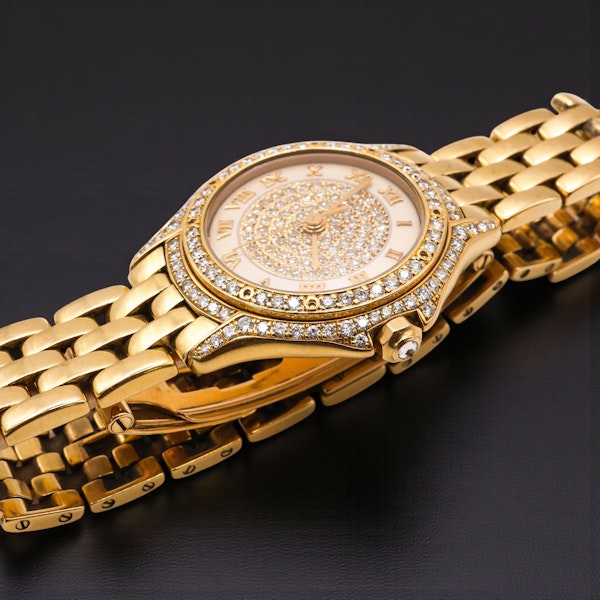 Beautiful Cartier Cougar Full Set Diamond watch at Deco&Vintage Ltd - image 5