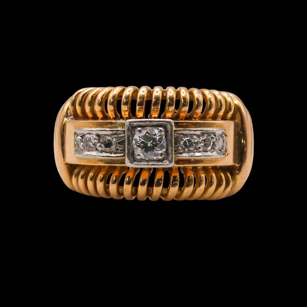 Vintage 18ct Gold And Diamond Ring at Deco&Vintage Ltd - image 4