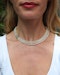 Vintage Three Row Cultured Pearl and Diamond Necklace at Deco&Vintage Ltd - image 2