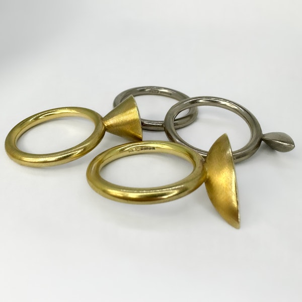 Louise O’neill 4 Tourmaline Stacking Rings - Saddingtons Jewellery Stand 375 - image 3