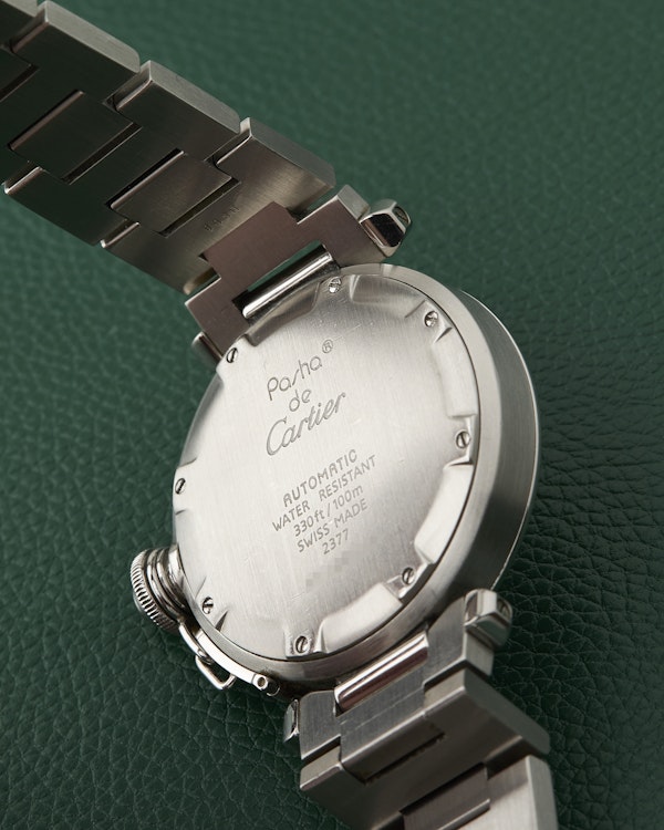 Cartier Pasha C GMT Ref. 2377 Steel Bracelet Automatic Red Box - image 12