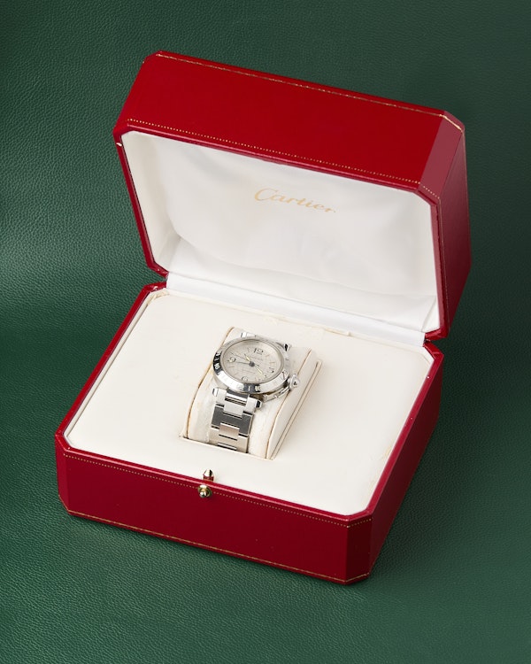 Cartier Pasha C GMT Ref. 2377 Steel Bracelet Automatic Red Box - image 15