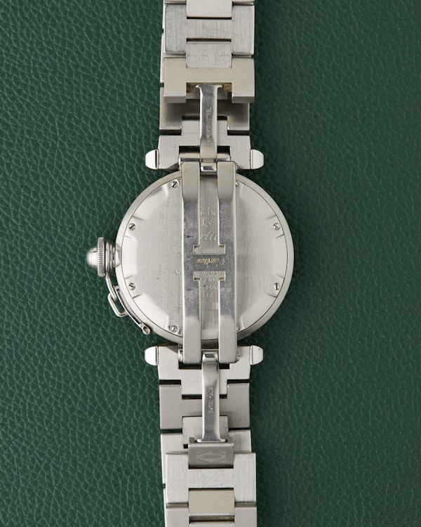 Cartier Pasha C GMT Ref. 2377 Steel Bracelet Automatic Red Box - image 9