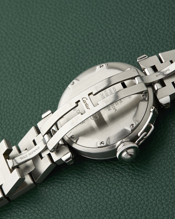 Cartier Pasha C GMT Ref. 2377 Steel Bracelet Automatic Red Box - image 11