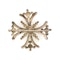 Maltese diamond Cross Brooch - Charlotte Sayers - image 2