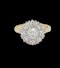 Antique diamond cluster engagement ring sku 8813 DBGEMS - image 1