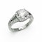 1.01ct D SI1 Cushion Diamond Platinum Ring - image 5