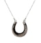Platinum Diamond and Pearl Horseshoe Necklace- Spectrum Antique - image 3