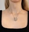 Platinum Diamond and Pearl Horseshoe Necklace- Spectrum Antique - image 2