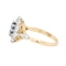 Sri Lankan Sapphire and Diamond Cluster Ring - Charlotte Sayers - image 5