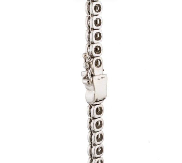 Diamond Tennis Necklace - Spectrum Antiques - image 4