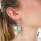 Diamond and Silver Upon Gold Antique Style Drop Earrings, 10.38ct - image 5