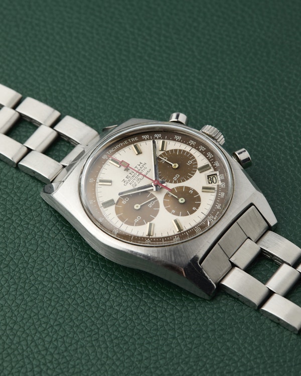 Zenith A384 Vintage Tropical Caramel Brown Gay Freres Ladder Bracelet - image 9