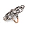 Antique Diamond and Silver Upon Gold Plaque Ring, Circa 1900 - image 6