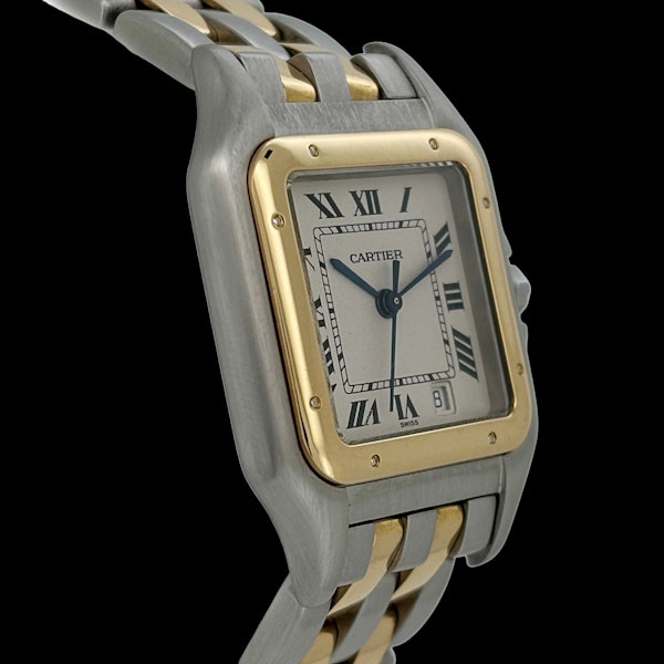 CARTIER PANTHERE STEEL/GOLD MIDI WITH BOX W25028B6 - image 3