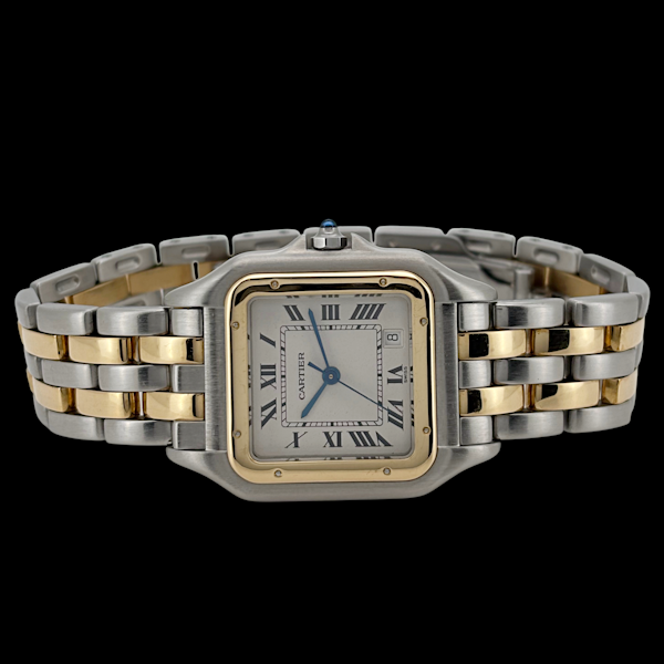 CARTIER PANTHERE STEEL/GOLD MIDI WITH BOX W25028B6 - image 4