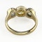 Edwardian Yellow and White Diamond 3 Stone Ring - Saddingtons Jewellery Stand 375 - image 3