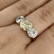 Edwardian Yellow and White Diamond 3 Stone Ring - Saddingtons Jewellery Stand 375 - image 1
