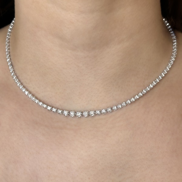 Graduated Diamond Necklace - Saddingtons Jewellery Stand 375 - image 1