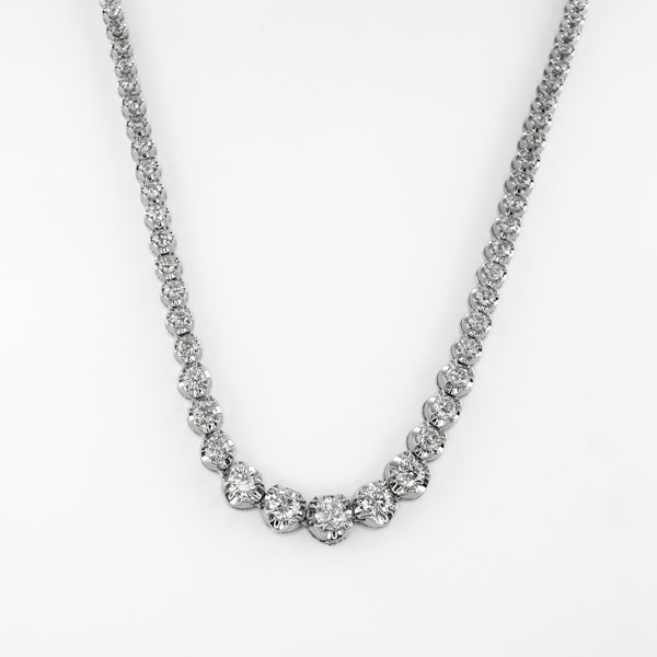 Graduated Diamond Necklace - Saddingtons Jewellery Stand 375 - image 2