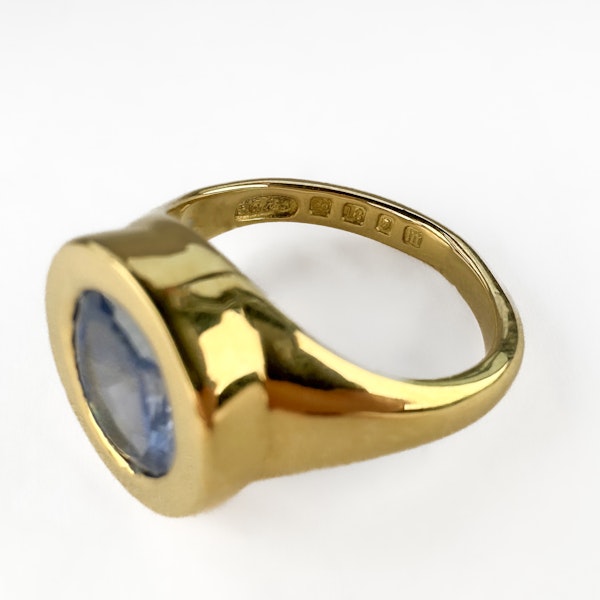 Sapphire Signet Ring - Saddingtons Jewellery Stand 375 - image 4