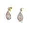 Antique Diamond and Silver Upon Gold Earrings, Circa 1870, Once Owned by Viscountess Gwladys Chaplin - image 4