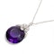 Belle Époque Amethyst, Diamond, Pearl and Platinum Pendant Necklace, Circa 1910 - image 3