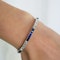 Tiffany and Co. Art Deco Sapphire, Diamond and Platinum Line Bracelet and Brooch Suite, Circa 1930 - image 2