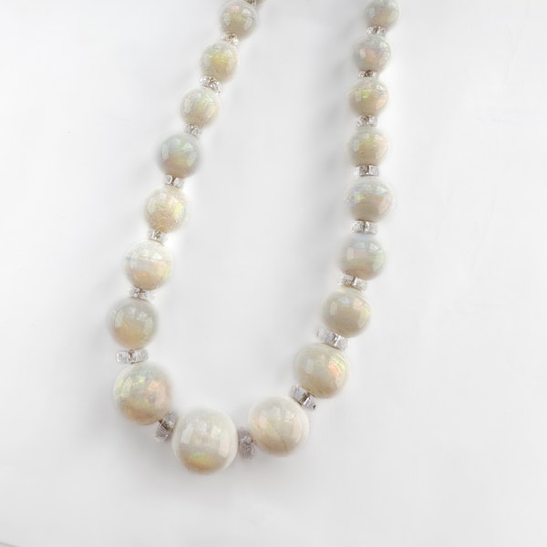 Edwardian Opal Beaded Necklace - Saddingtons Jewellery Stand 375 - image 2