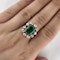 Victorian Emerald & Diamond Cluster Ring - Saddingtons Jewellery Stand 375 - image 4