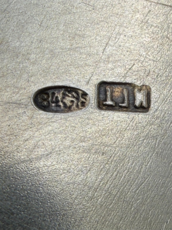 Russian silver and shaded enamel kovsh, Moscow, c.1900. - image 7