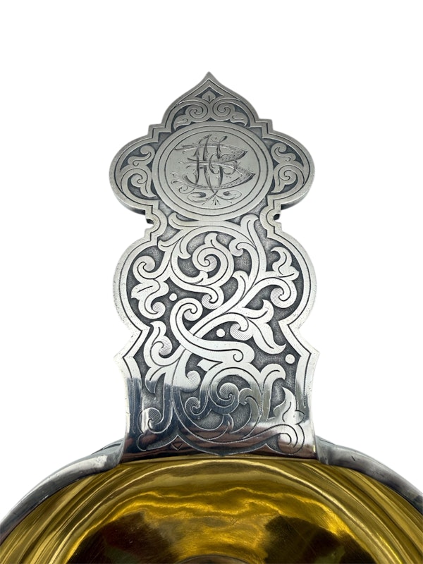 Russian large silver gilt kovsh, Moscow , c.1910 by Lorie. - image 5