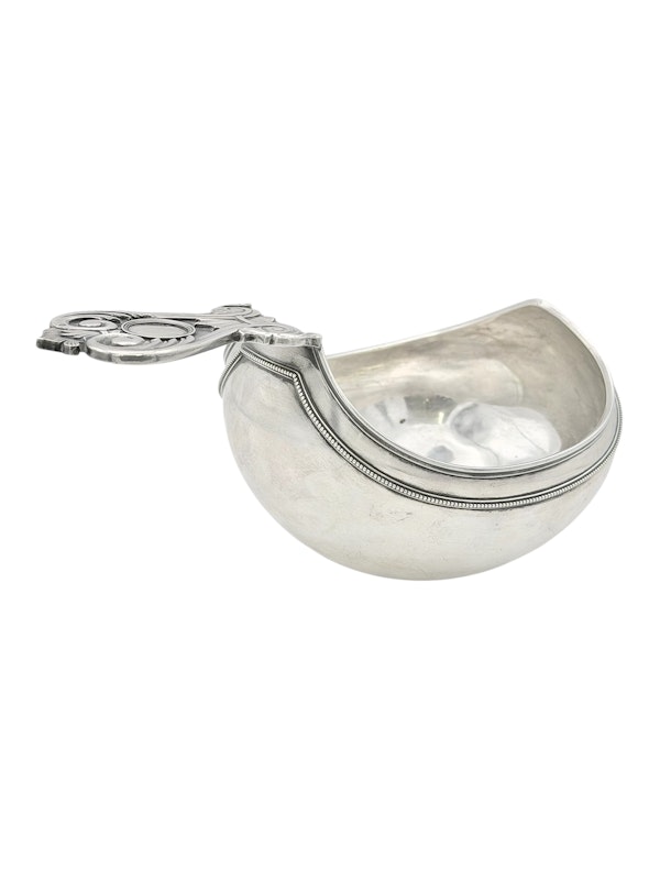 Russian silver coin kovsh, St Petersburg. c1910 by Nikolai Kemper. - image 3