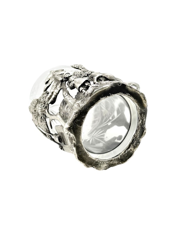 Russian silver tea glass holder, St Petersburg, c.1850s by Alexander Sokolov. - image 5