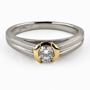 Diamond Solitaire Millennium Ring - Saddingtons Jewellery Stand 375