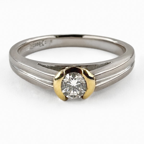 Diamond Solitaire Millennium Ring - Saddingtons Jewellery Stand 375 - image 1
