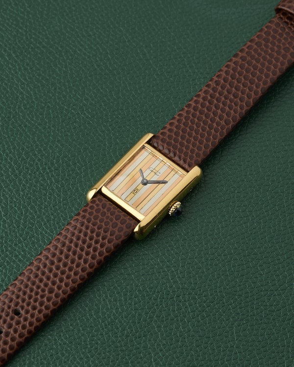 Cartier Must de Cartier Tank Manual Wind "Trinity Dial" - image 9