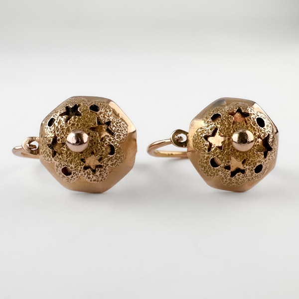 Victorian Star Drop Earrings - Saddingtons Jewellery Stand 375 - image 2