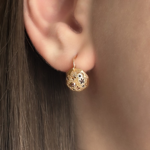 Victorian Star Drop Earrings - Saddingtons Jewellery Stand 375 - image 1