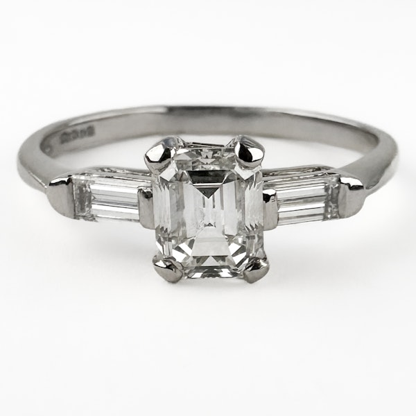 Emerald Cut Diamond Ring 1.02ct - Saddingtons Jewellery Stand 375 - image 1