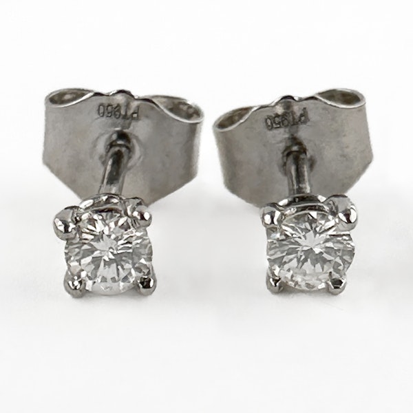 0.25ct Diamond Stud Earrings - Saddingtons Jewellery Stand 375 - image 2