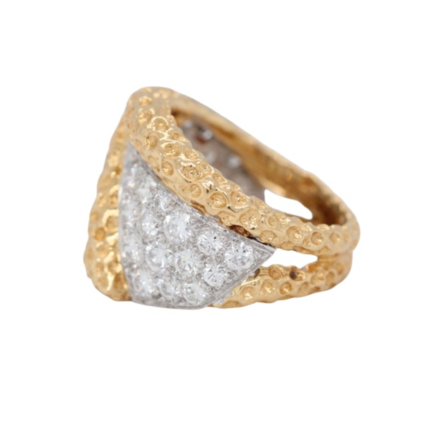 Kutchinsky Gold and Brilliant Cut Diamond Ring - Charlotte Sayers - image 4