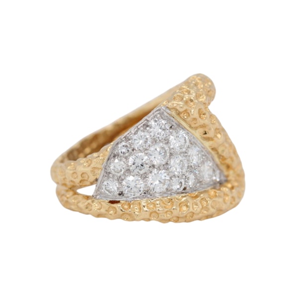 Kutchinsky Gold and Brilliant Cut Diamond Ring - Charlotte Sayers - image 3
