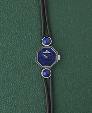 Jaeger-Le Coultre 18k White Gold Octagon Lapis Lazuli Dial