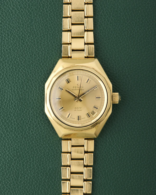 Zenith Defy de Luxe 18k Yellow Gold Octagon 18K Chiclets Bracelet 1971 - image 1