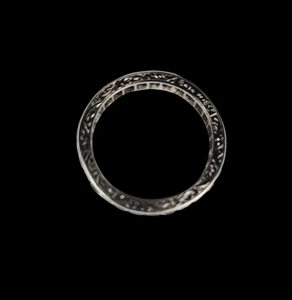 Art deco sapphire full hoop eternity band sku 8861 DBGEMS - image 2