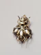 Super rare cabochon garnet and diamond 19th century bug pendant sku 8877 DBGEMS - image 3