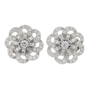 Art deco diamond earrings sku 8869 DBGEMS
