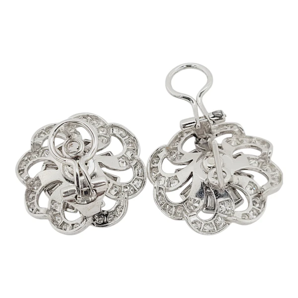 Art deco diamond earrings sku 8869 DBGEMS - image 2