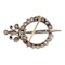 Antique diamond fibula clasp brooch sku 8878 DBGEMS - image 2